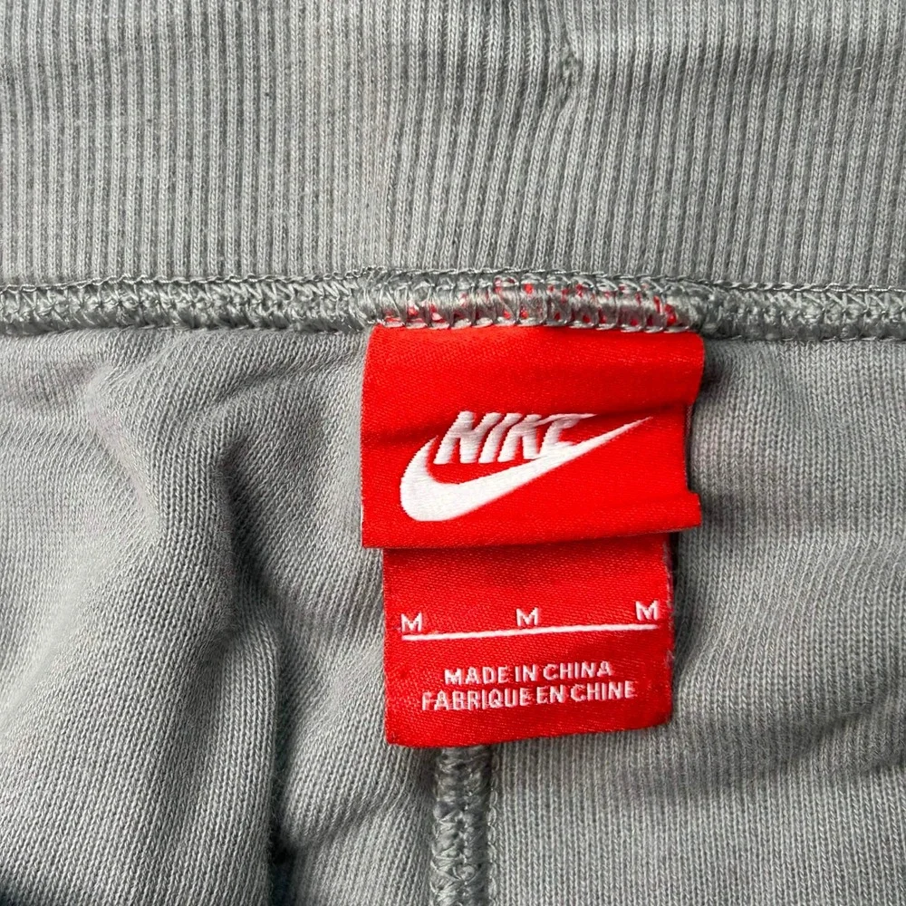 Nike FC Mens Grey Striped Knit Shorts 100% Cotton Size M 744421-003